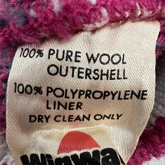 Vintage Wigwam Hat Beanie Pink Wool Knit Made USA Winter Ski Womens 80s USA - Picture 5 of 12